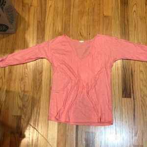 Beautiful worn once soft 3/4 sleave pink Jcrew